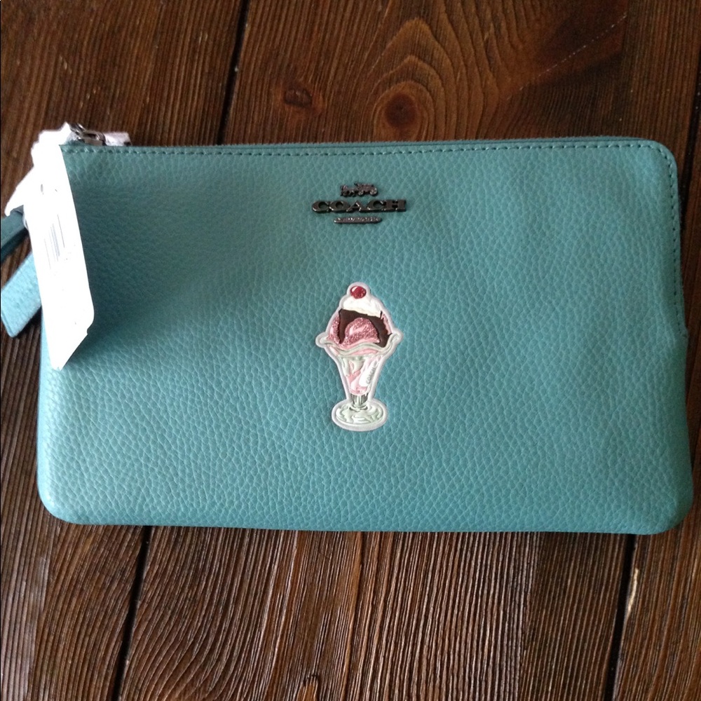 Brand new! LARGE double zip wallet/wristlet
